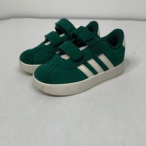 Infant kids' adidas Vl Court 3.0 sneaker shoes size 6 id9161 green white